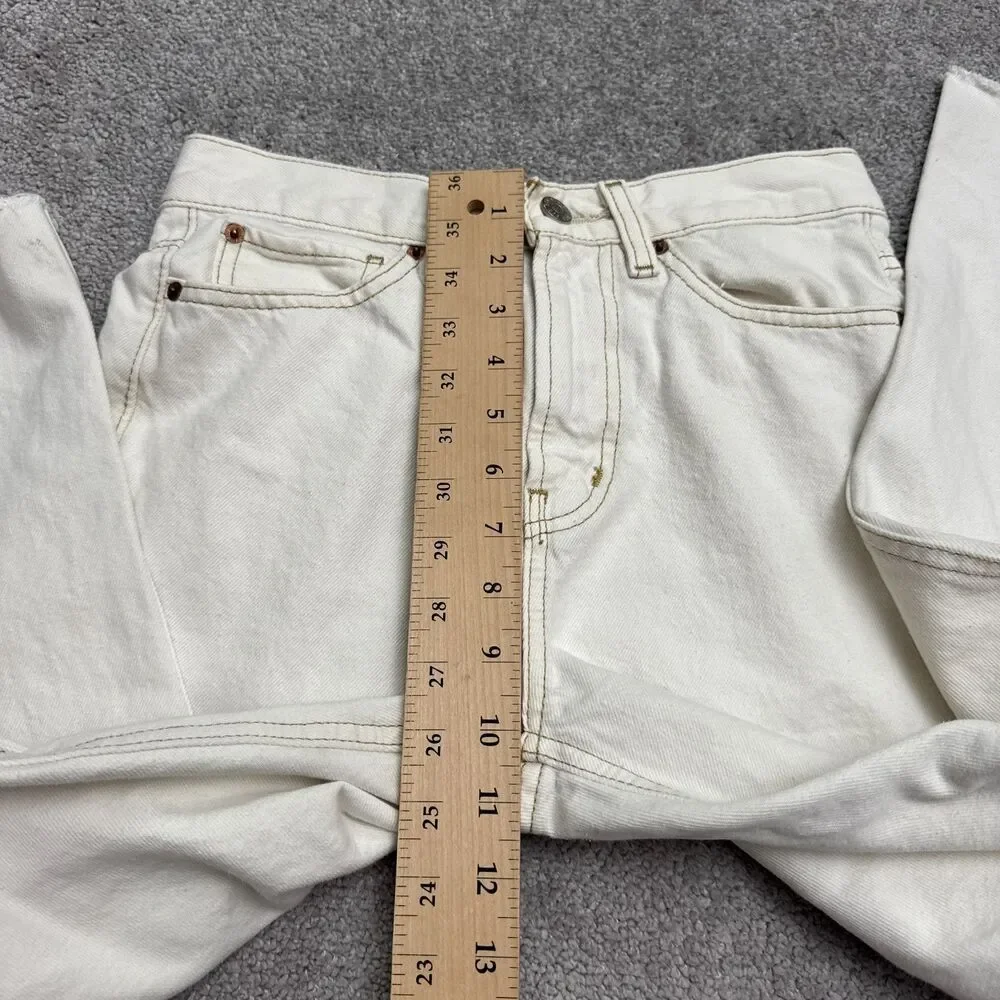 BDG Urban Outfitters Cowbuy Wide Leg Denim Jeans Womens 25 Off White High Rise